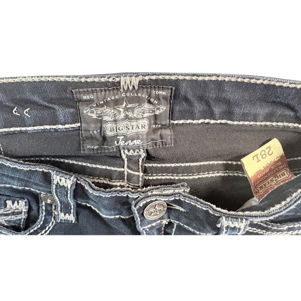 Big Star Vintage Cowgirl Jenae Skinny Jeans Womens 28L (30x33.5) Blue Denim - Picture 4 of 7